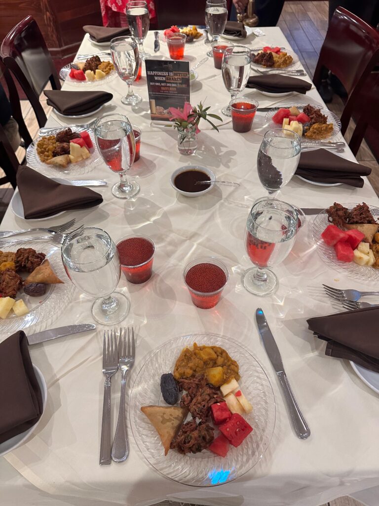 buffet table for dining at houston