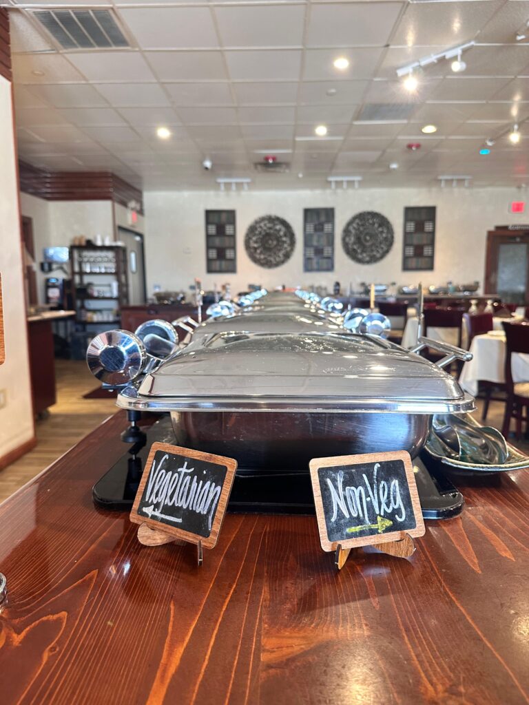 buffet table veg and non veg